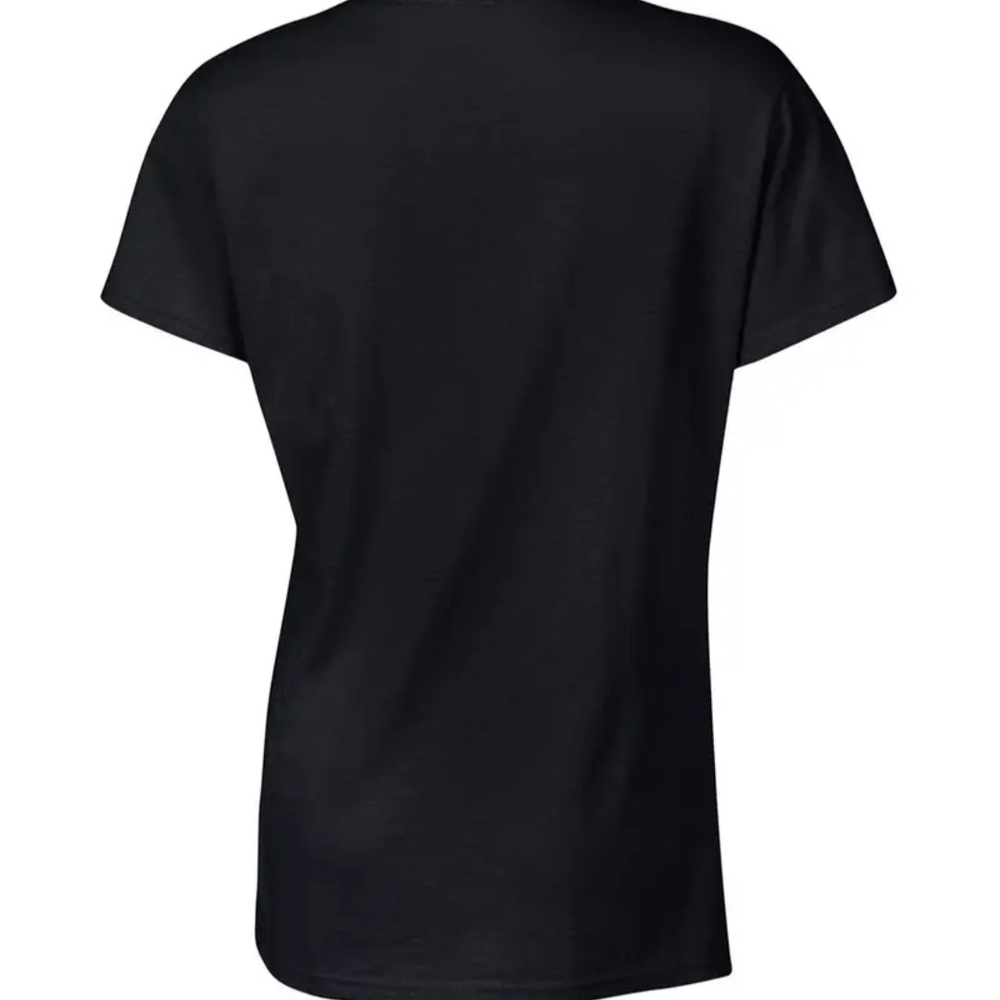 Black and White Relaxed Short Sleeve Tee With Funny Text - Picture 2 of 3